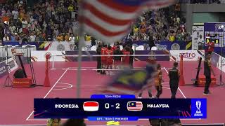 Indonesia vs Malaysia  Semi Final 1  Team Regu  Premier  ISTAF Sepaktakraw World Cup Kuala L… [upl. by High]