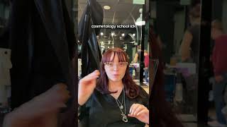 Cosmetology school ICKS beautyschool salon hairstylist hair relatable haircare ￼ [upl. by Blaire400]