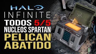 Halo Infinite  Pelican abatido  Todos los núcleos Spartan [upl. by Hgeilyak]