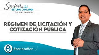 RÉGIMEN DE LICITACIÓN Y COTIZACIÓN PÚBLICA [upl. by Yrotciv94]