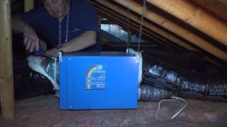 Venmar EA1500 Air Exchanger Installation in attic of a house [upl. by Odranoel]