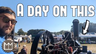 A day on and around a German Traction Engine at the Bedfordshire Steam Fayre [upl. by Julius518]