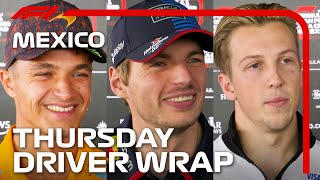 Drivers Look Ahead To The Weekend  2024 Mexico City Grand Prix [upl. by Tolley652]