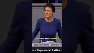 Sahra Wagenknecht zerlegt die Ampel Regierung [upl. by Ymiaj]