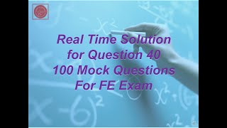 Phasor Transforms of Sinusoids Impedance Real Time Solution 40 for FE Exam Mock Question Series 1 [upl. by Seiuqram]