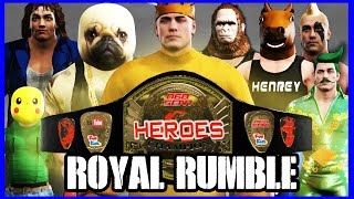 Royal Rumble  FAN CAWs  N60 HEROES CHAMPIONSHIP  WWE 2K17 s4e17 [upl. by Quigley]