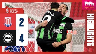 FA Cup Highlights Stoke 2 Brighton 4 [upl. by Aicella12]