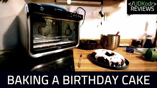 Using the Ninja Foodi XL PRO 8 in 1 Air Fry Oven to Make My Birthday Cake DT200 review [upl. by Joseph60]