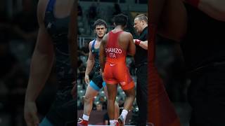 Dzhabrail Gadzhiev🇦🇿 vs Frank Chamizo 🇮🇹wresling [upl. by Akiehsat]