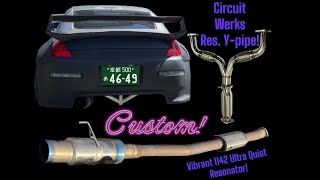 350z Tomei Exhaust w 1142 Vibrant Resonator Mod The best Combo for single exit VQ [upl. by Suicul]