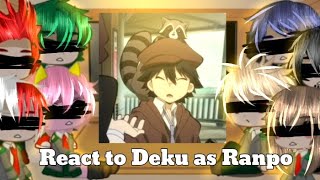 mhabnha react to Deku as Ranpo Edogawa ll Goldenscar react [upl. by Lennox43]