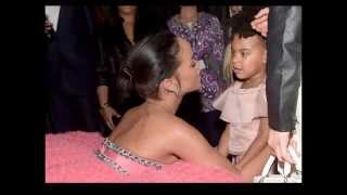 RIHANNA Chats With Blue Ivy Backstage at The Grammys [upl. by Sybley]