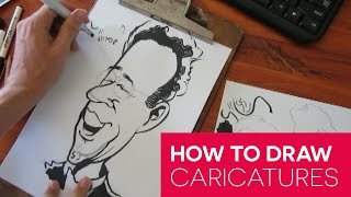 How To Draw Caricatures Live  Overview  Jerry Seinfeld [upl. by Rehtaeh485]