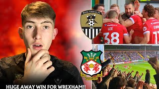 HUGE AWAY WIN AT PROMOTION RIVALS  Notts County 02 Wrexham AFC [upl. by Maidie]