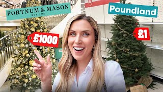 £1 vs £1000 Christmas Shopping Poundland vs Fortnum amp Mason [upl. by Rustice5]