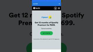 How to get Spotify premium free from Flipkart offer code [upl. by Napas]