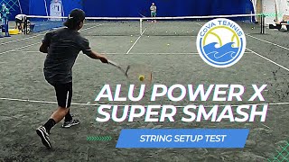 Luxilon Alu Power x Kirschbaum Super Smash Hybrid Tennis String Test with Yonex VCORE 98 [upl. by Thatch781]