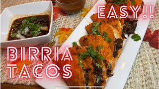 EASY BIRRIA TACOS Recreating La Capitals recipe [upl. by Catherin]