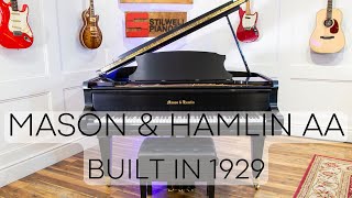 Mason amp Hamlin AA Grand Piano Built in 1929 [upl. by Atteynek]