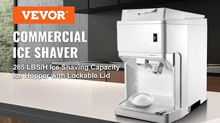 VEVOR Ice Shaver Machine Electric perfect for restaurants bars cafes dessert amp drink shops [upl. by Yboj]