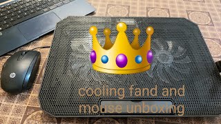 Cooling Fan Laptop and Mouse unboxing AllISWELL [upl. by Atteuqnas609]