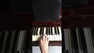 How to play Deck the Halls  BEGINNER Piano Tutorial shorts [upl. by Joash]