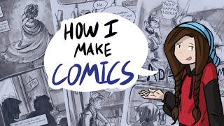 How to make ComicsWebcomics from script to publish  My comic creation process [upl. by Remoh719]