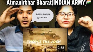 Aatmanirbar Bharat  Indian Armed Forces ft Yashraj Mukhate  Pakistani Reaction [upl. by Yemane]