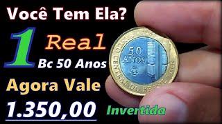 Subiu o Valor Moeda 1 Real 50 Anos Banco Central 2015 Valor Atualizado 2023  RI [upl. by Loree]