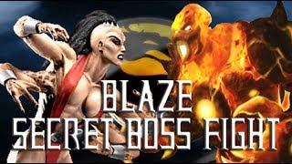 Mortal Kombat Project  Blaze Secret Boss Fight [upl. by Ezar]