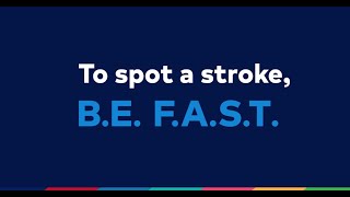 To spot a stroke BE FAST [upl. by Buddy546]