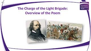 The Charge of the Light Brigade Power and Conflict Poetry Walkthrough [upl. by Willdon]