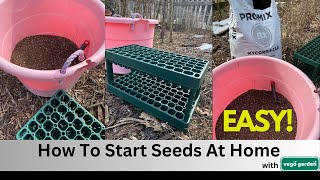 Howto start your garden seeds in seed trays vegogarden [upl. by Eiliah736]