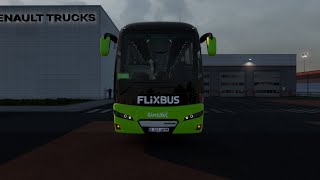 PARİS  CENEVRE  TORİNO  paris geneva turin flixbus NEOPLAN TOURLİNER  ETS 2 [upl. by Edmunda]