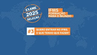 3 Quero entrar no IFMS O que tenho que fazer [upl. by Zumstein273]