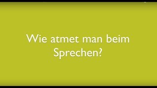 SPC  Wie atmet man beim Sprechen [upl. by Madaras]