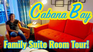 Cabana Bay Room Tour  Family Suite Exterior Entry  Universal Orlando Resort [upl. by Ahseid122]