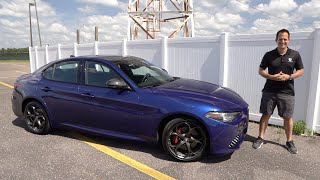 Is the updated 2020 Alfa Romeo Giulia the almost PERFECT luxury sport sedan [upl. by Ayim279]