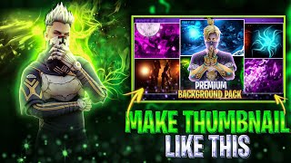 How To Make Attractive Thumbnail Like This In PSCC 👻😜 Free Fire Thumbnail Tutorial 💥 [upl. by Nirrol]