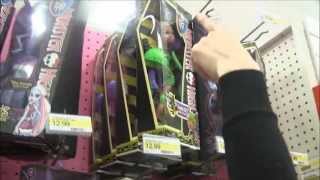 Monster High Doll Hunting our search for CAM Packs Shopping in Plattsburgh NY Video Part 1 D [upl. by Moshe980]