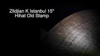 Zildjian K Istanbul 15quot Hihat Old Stamp Vintage 50s [upl. by Maker]