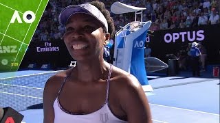 Venus Williams on court interview SF  Australian Open 2017 [upl. by Daune166]