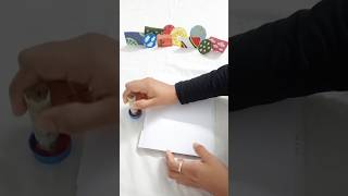 Diy homemade stamp ✒️diy craft shorts [upl. by Akemed]