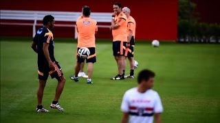 Mondial2014 entraînement de la Colombie sans Falcao [upl. by Sorac]