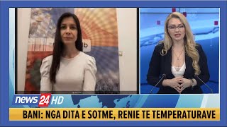 Vranësira dhe rënie temperaturash sinoptikania Ja çfarë pritet deri të enjten News24Albania [upl. by Oballa883]