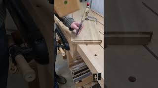 Treppenstufen fräsen woodshop woodworking diy treppe treppenstufe [upl. by Wales]