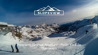 PanoramaGrünwaldkopfbahn  Pisten 10a amp 8a Obertauern [upl. by Ahsinut720]