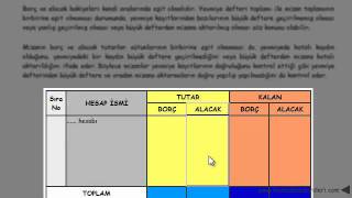 mizanın düzenlenmesi [upl. by Kursh]