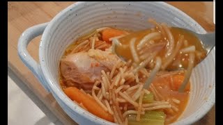 SOPA DE FIDEO CON POLLO Chicken with Fideo Soup [upl. by Alvita73]