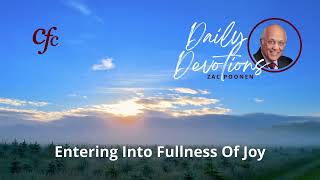 July 15  Daily Devotion  Entering Into Fullness Of Joy  Zac Poonen [upl. by Jeaz922]